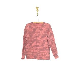 Lululemon Perfectly Oversized Crew Womens Heritage 365 Pink Camo
